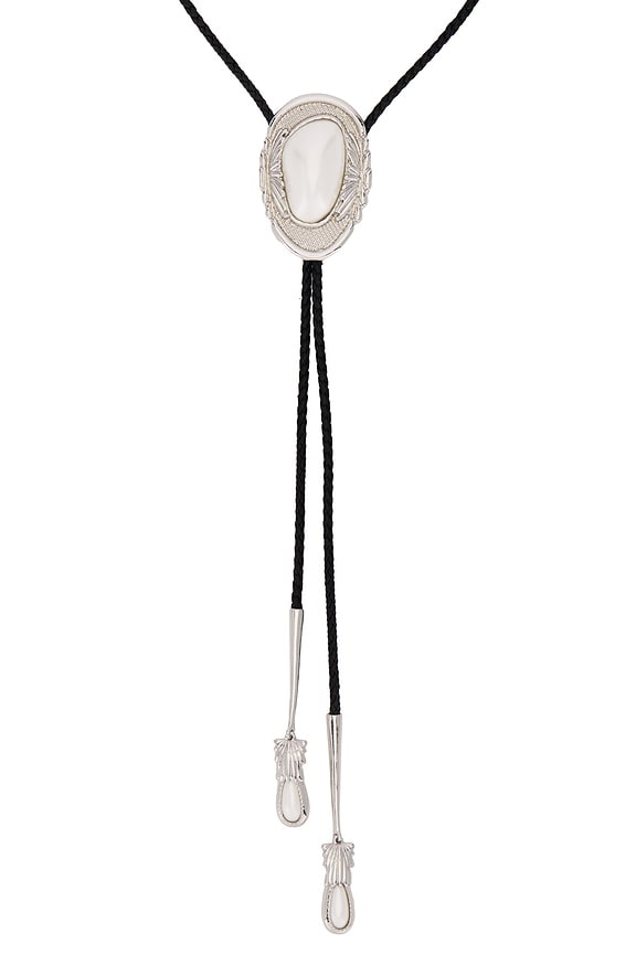 view 2 of 2 COLLAR LARIAT DOLLY in Pearl & Silver