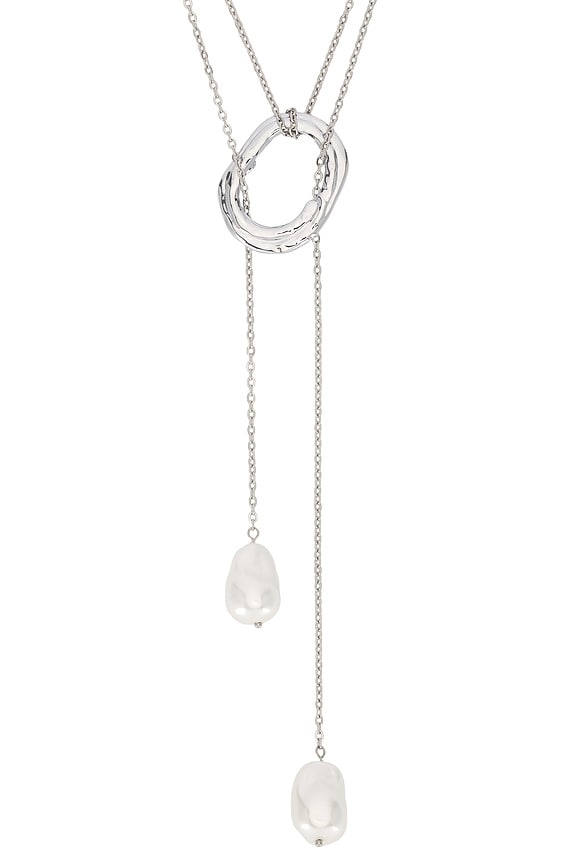 view 2 of 2 Solar Lariat Necklace in Silver