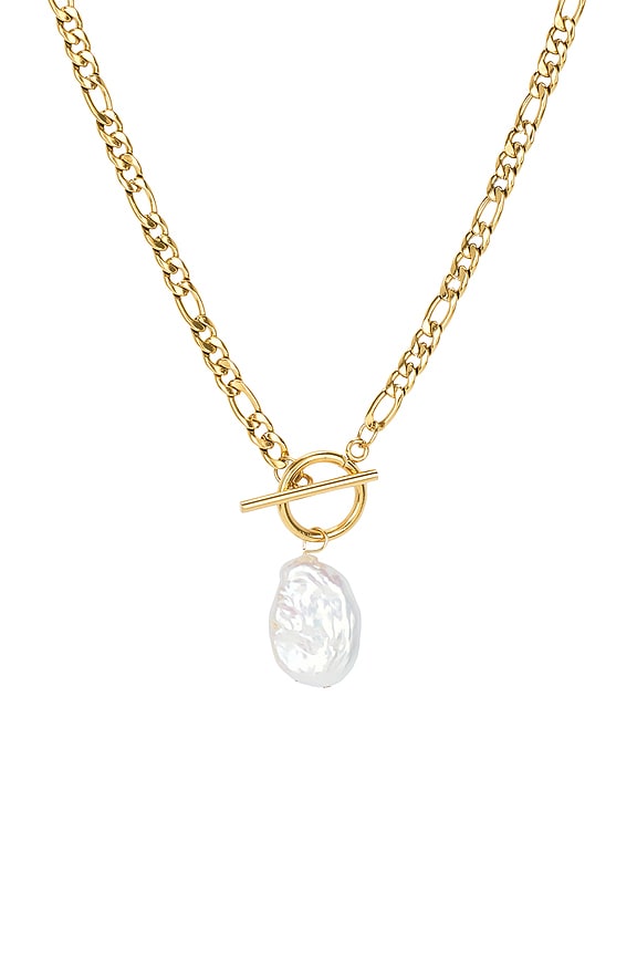 view 2 of 2 Jade Pearl Necklace in Gold