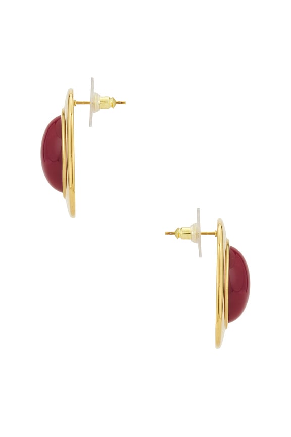 view 2 of 2 x REVOLVE Ashley Earrings in Burgundy