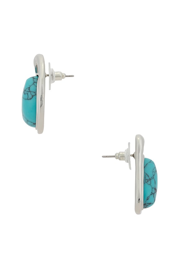 view 2 of 2 Valia Earrings in Turquoise & Silver