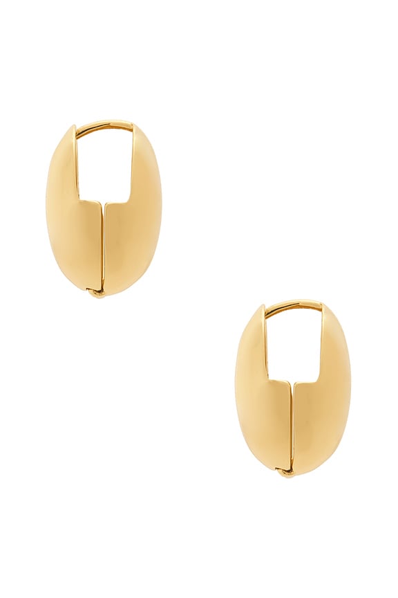 view 2 of 3 PENDIENTES DE TACHUELA AZURE in Gold