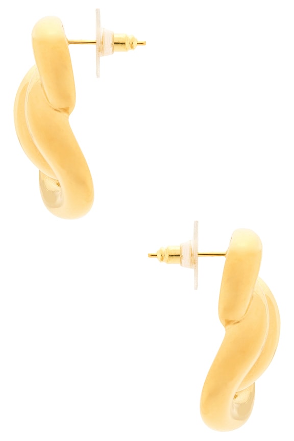 view 2 of 2 CLOUS D'OREILLES ANEMONE in Waterproof & Gold