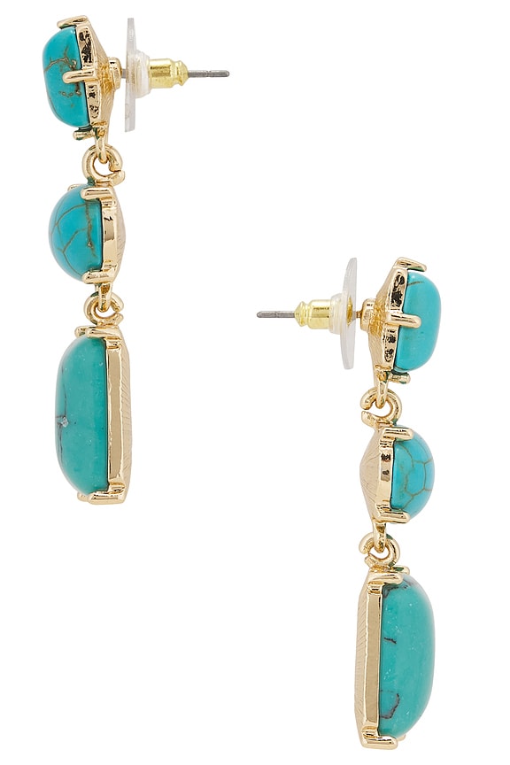 view 2 of 2 Allie Earrings in Turquoise