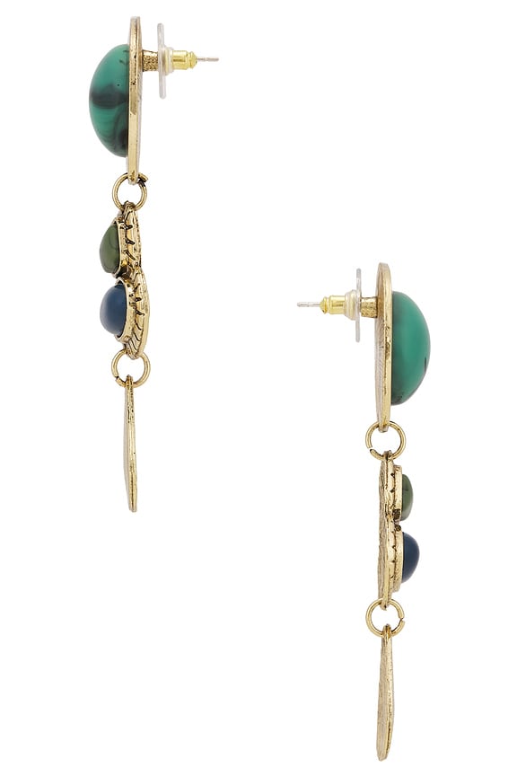 view 2 of 2 PENDIENTES LARGOS TACOMA in Gold