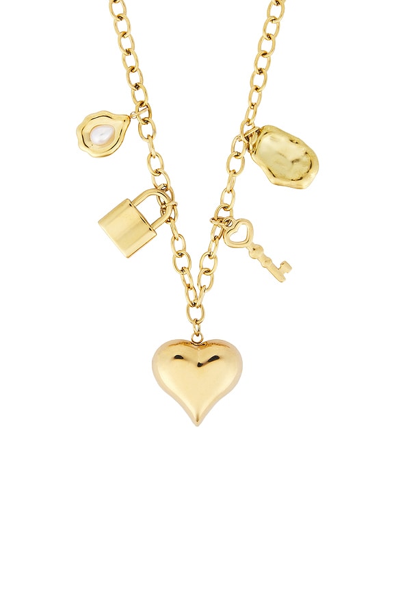 view 2 of 3 Vera Charm Necklace in Gold