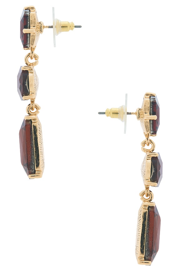 view 2 of 2 Allie Earrings in Burgundy