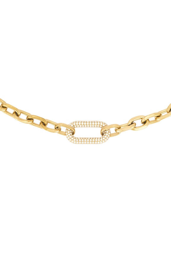 view 2 of 3 CUELLO CADENA PAVE in Gold