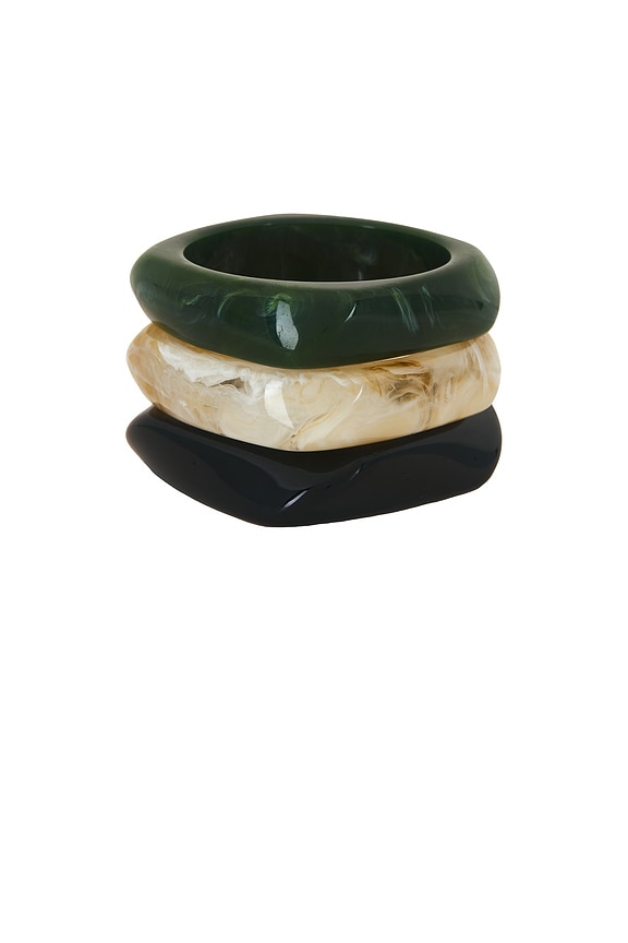 view 2 of 6 MANCHETTE PARTY in Beige, Green & Black