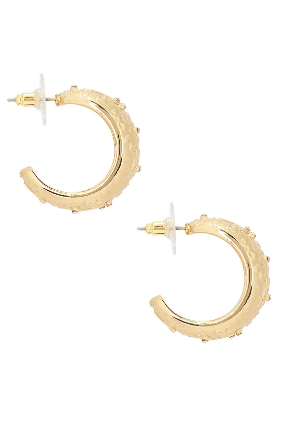 view 2 of 3 Sigil Hoop Earrings in Gold