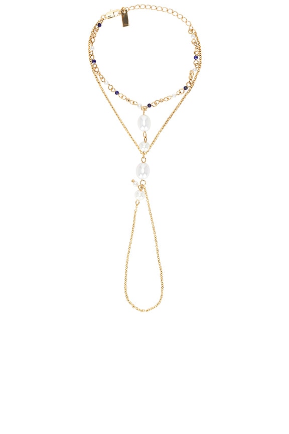 view 2 of 3 Dune Hand Chain in Gold