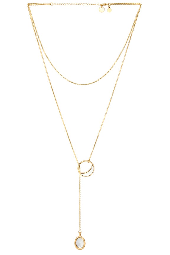 view 1 of 3 COLLAR LARIAT MORGAN in Gold