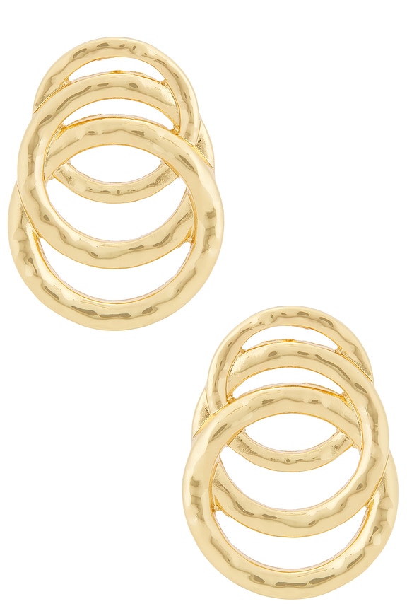 view 1 of 2 ORBIT ステートメントイヤリング in Gold