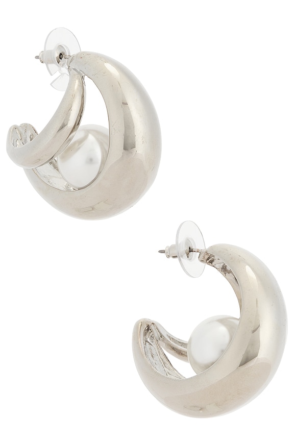 view 1 of 3 СЕРЬГИ-КОЛЬЦА WANDERLUST EARRINGS in Silver