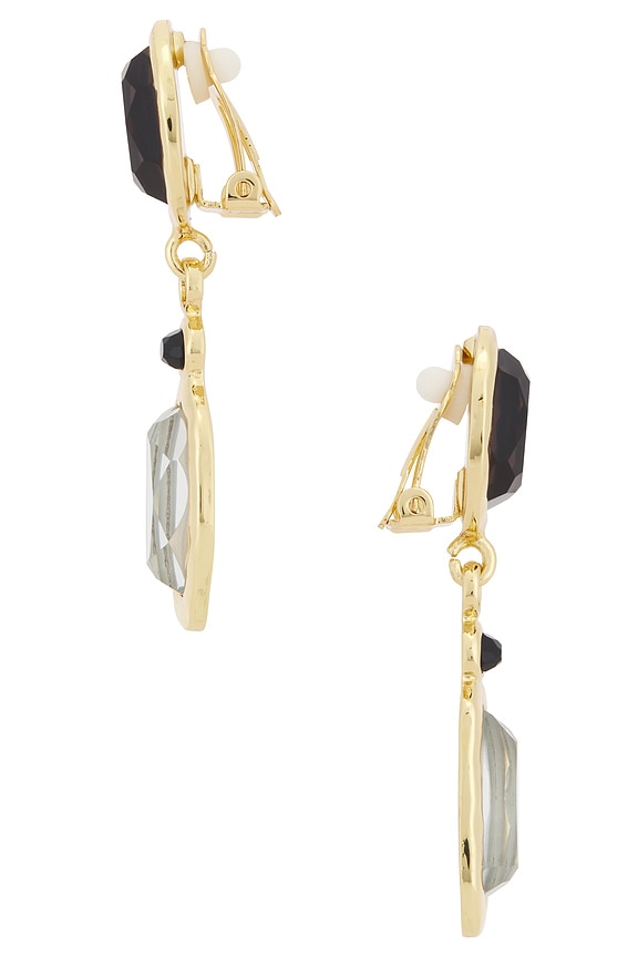 view 2 of 2 MOSAIC 드롭 귀걸이 in Black