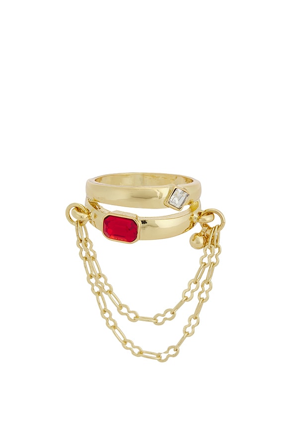 view 1 of 3 RITUAL 스테이트먼트 링 in Red