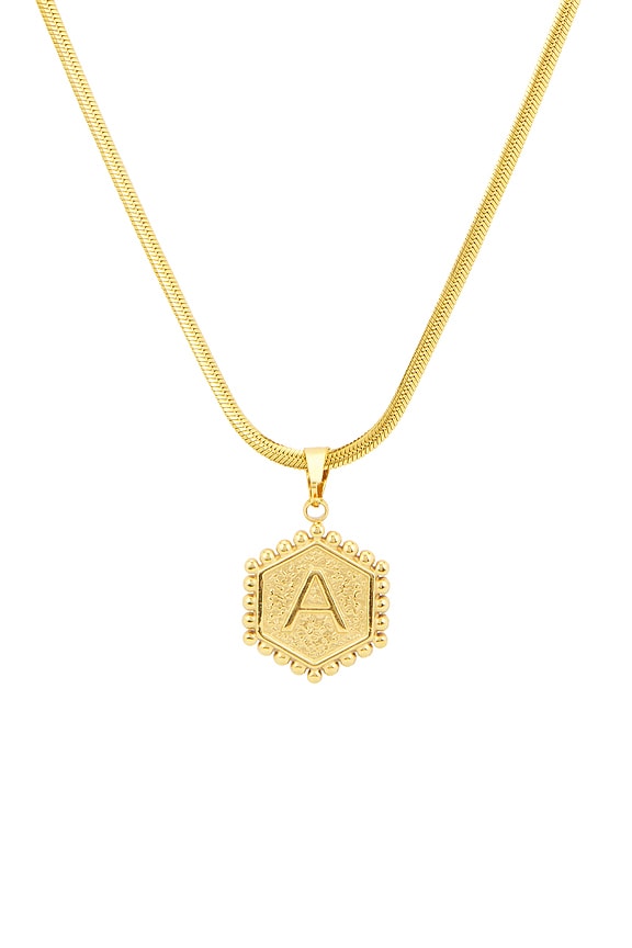 view 2 of 3 Initial Pendant Necklace in Gold