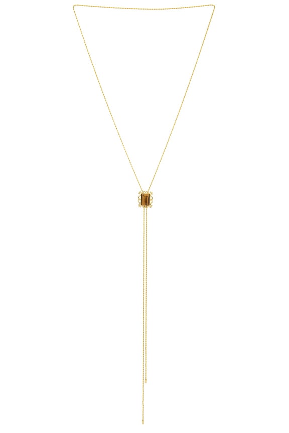 view 1 of 3 COLLIER LASSO VIV BOLO in Gold & Brown