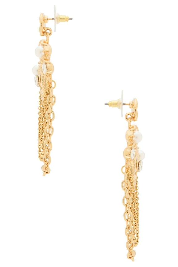 view 2 of 2 Scallop Earrings in Gold