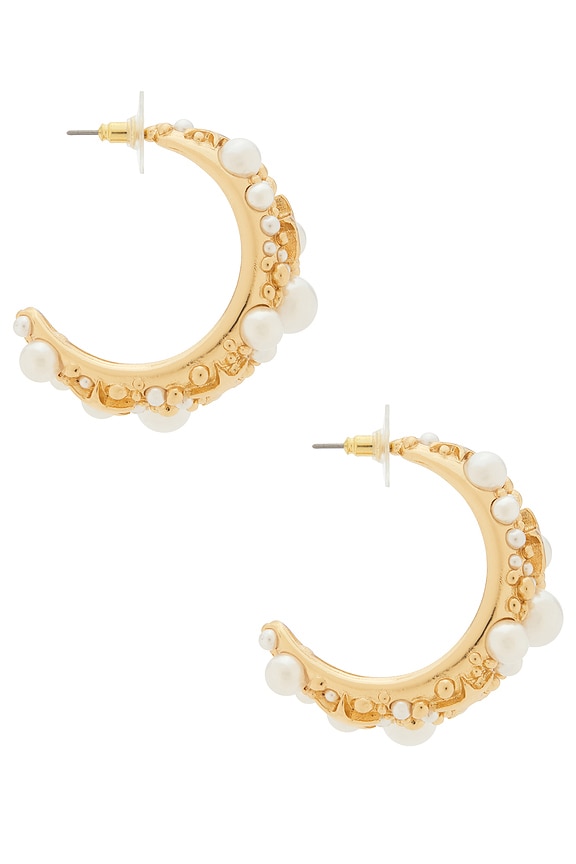 view 2 of 3 PENDIENTES DE ARO SEABREEZE in Gold