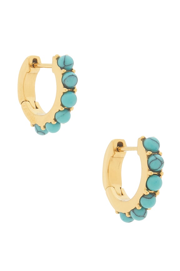 view 1 of 3 BOUCLES D'OREILLES TURQUOISE in Waterproof & Turquoise