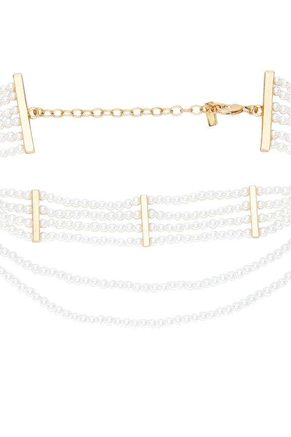 view 2 of 3 COLLIER RAS DU COU DRIFT in Pearl & Gold