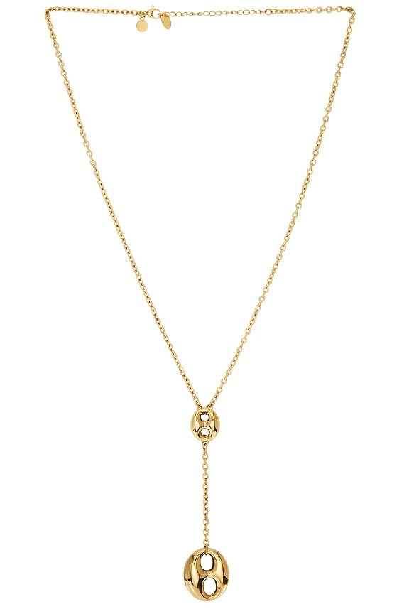 view 1 of 3 Link Drop Necklace in Waterproof & Gold