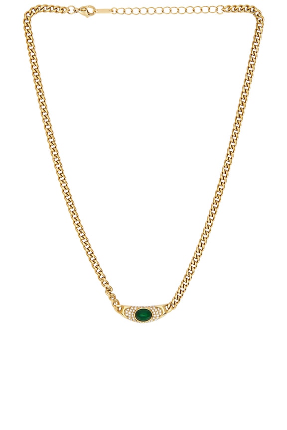 view 1 of 3 COLLAR EMERALD in Waterproof & Gold