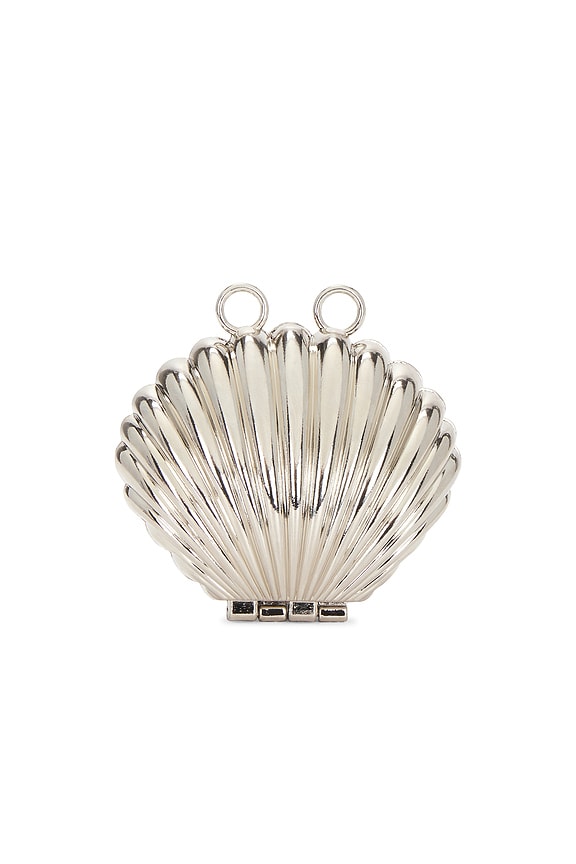 view 2 of 5 Shell Chain Clutch in Silver