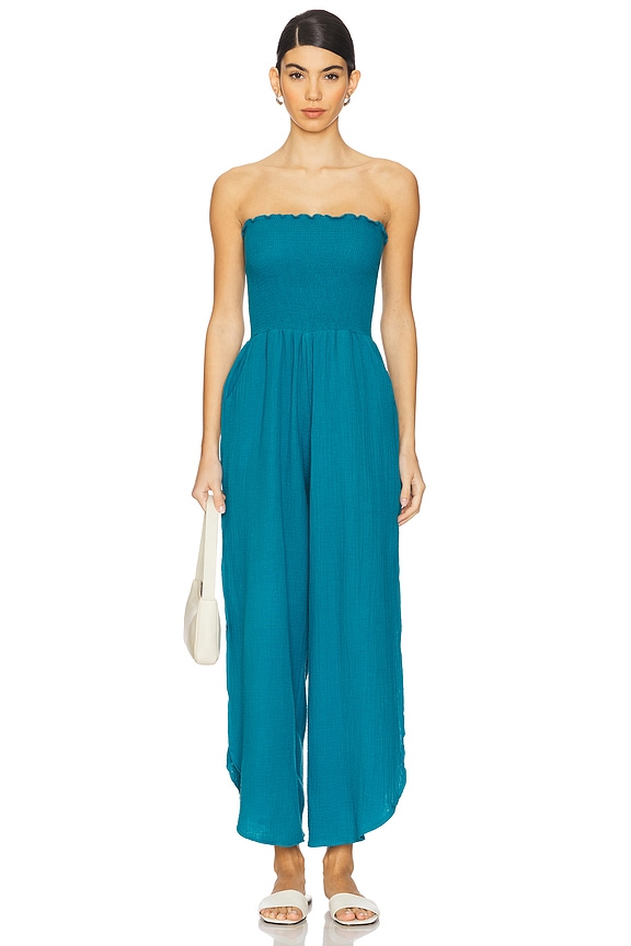 view 2 of 4 Harriet Jumpsuit in Teal Iris