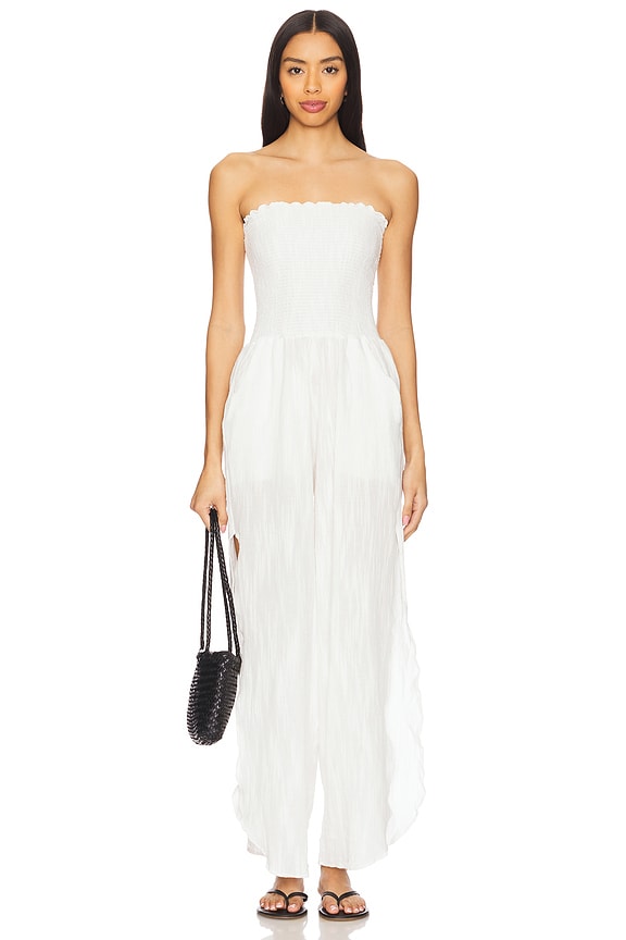 view 2 of 4 Harriet Jumpsuit in White Canvas