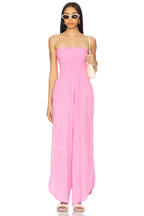 view 2 of 4 Harriet Jumpsuit in Proper Pink Iris