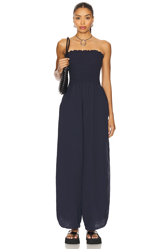 view 2 of 4 Harriet Jumpsuit in Navy Iris