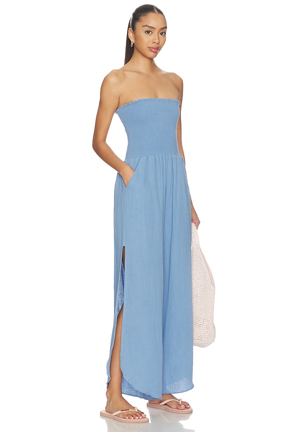 view 1 of 4 COMBINAISON BUSTIER HARRIET in Riverside Blue Iris