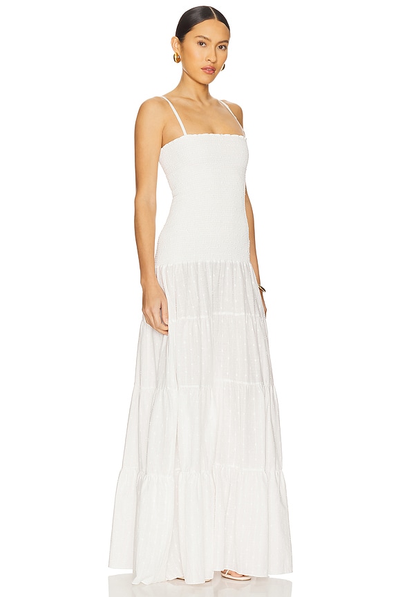 view 2 of 3 ROBE MAXI CLEMENTINE in White Lotus