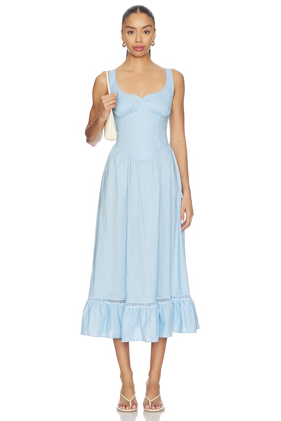 view 1 of 3 Liam Midi Dress in Cloud Blue