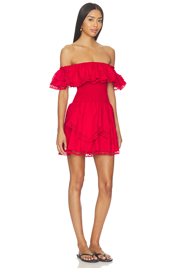 view 2 of 3 Wyatt Mini Dress in Sriracha Red