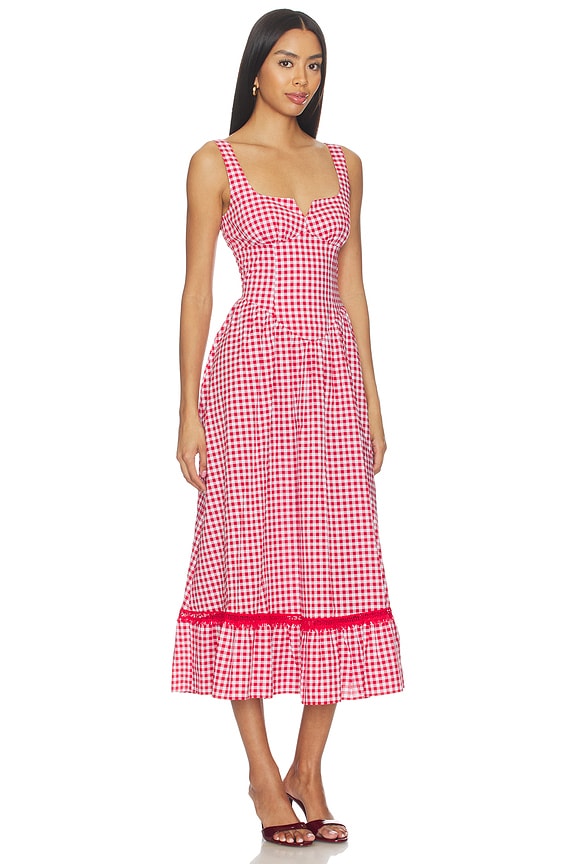 view 2 of 4 Liam Midi Dress in Sriracha Gingham