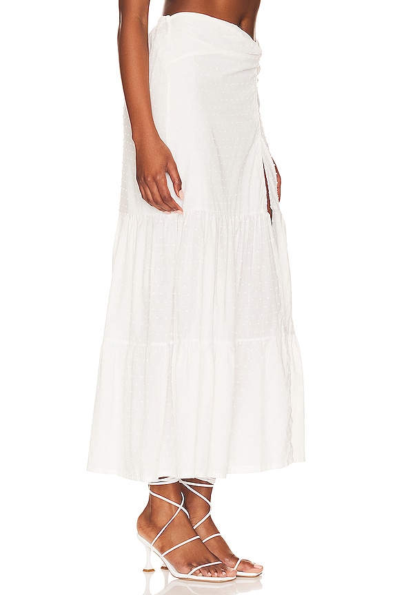 view 2 of 5 Valentina Maxi Skirt in White Lotus