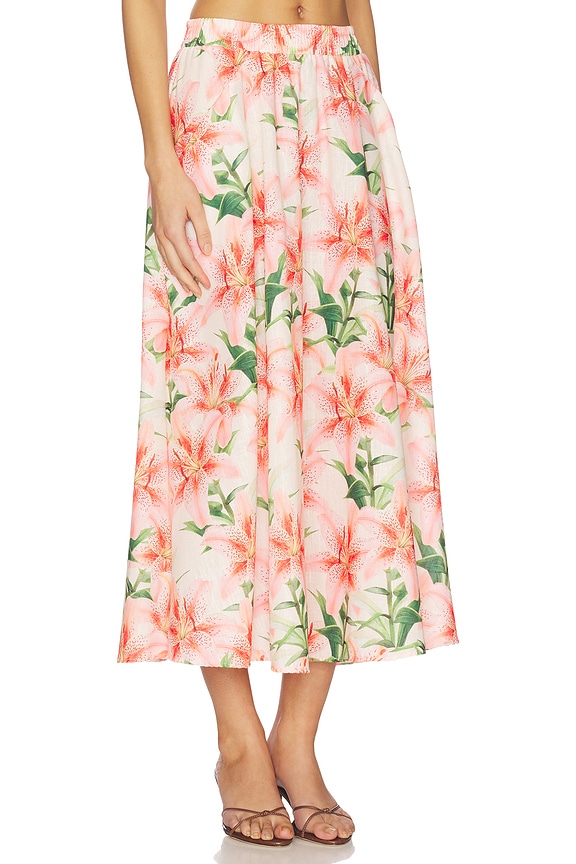 view 2 of 6 JUPE MIDI PAULA in Hawaiian Bloom