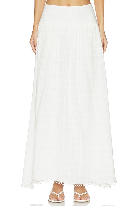 view 1 of 6 JUPE LONGUE CAMMILA in Tatch White