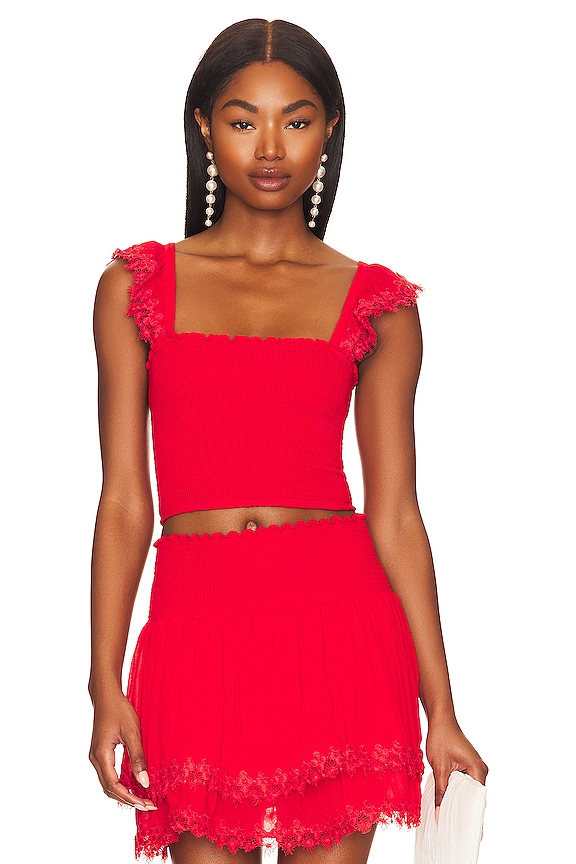 view 1 of 4 Mariel Top in Red Sangria