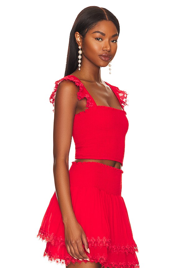 view 2 of 4 Mariel Top in Red Sangria