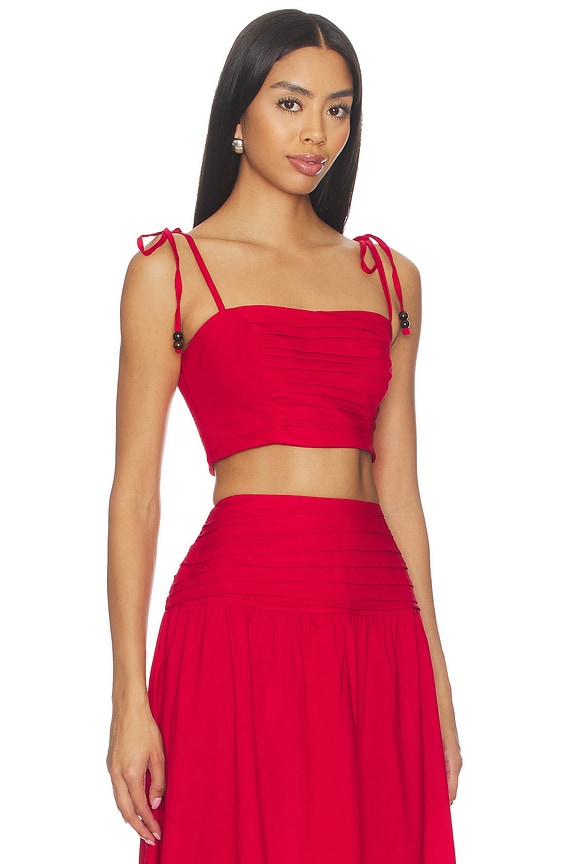 view 2 of 4 Ezra Top in Sriracha Red