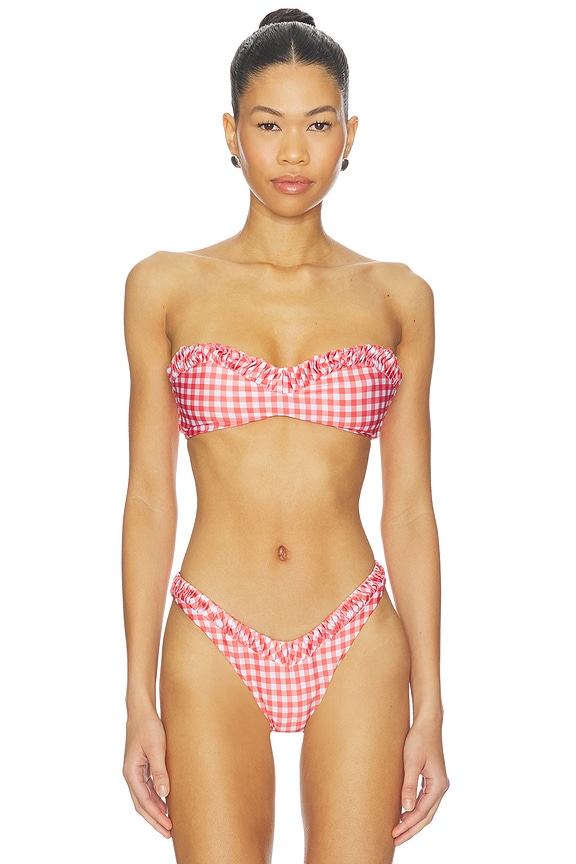 view 2 of 6 TOP BIKINI EMMY in Sriracha Gingham
