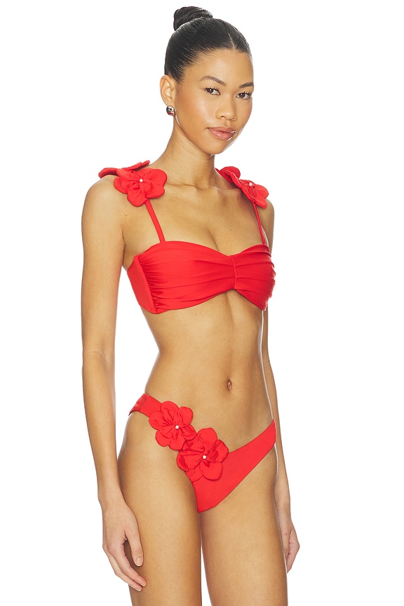 view 2 of 5 Rae Bikini Top in Sriracha Red