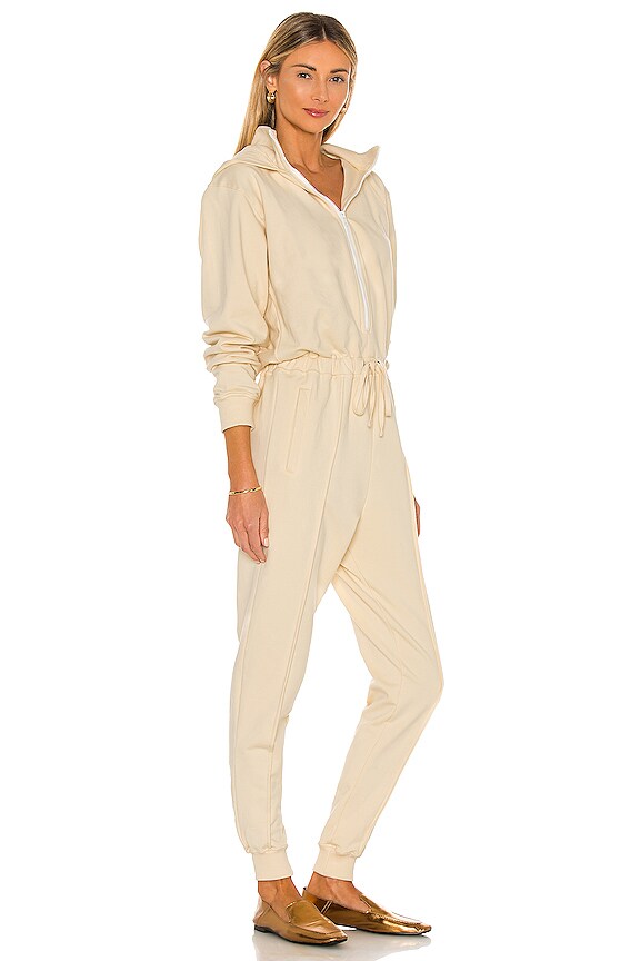 view 2 of 3 French Terry Jumpsuit in Nude