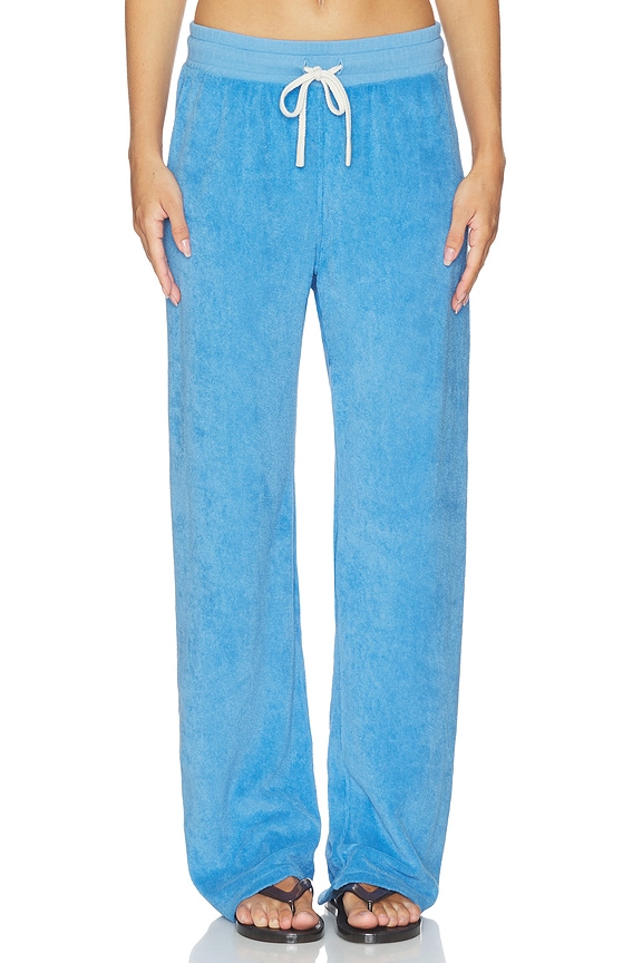 view 2 of 7 Eliana Loop Terry Drawstring Pant in Pacific Blue