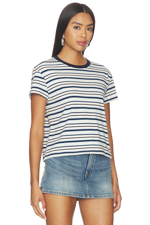 view 2 of 4 CAMISETA ALGODÓN DAWN in Navy Pacific Stripe