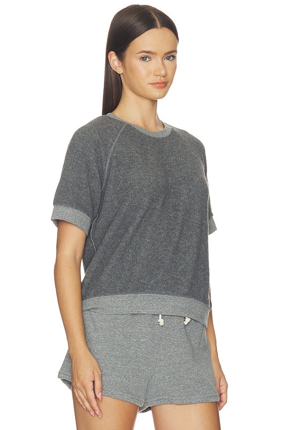 view 2 of 4 Kennedy Core Fleece Short Sleeve in Dark Heather Grey